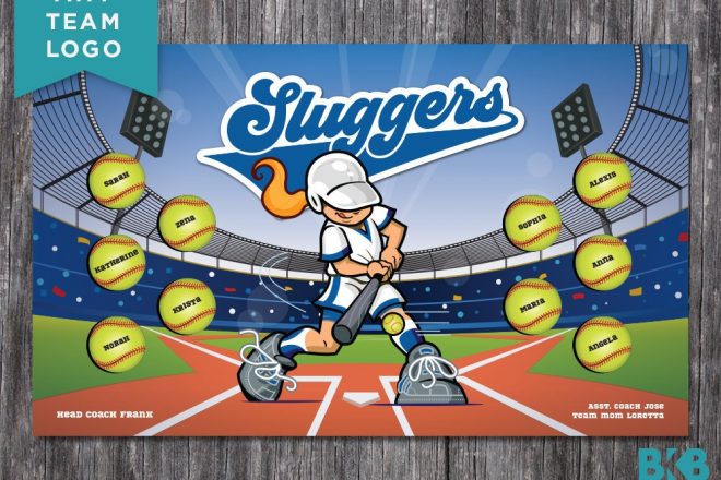 Sluggers (Stadium) – Softball Banner